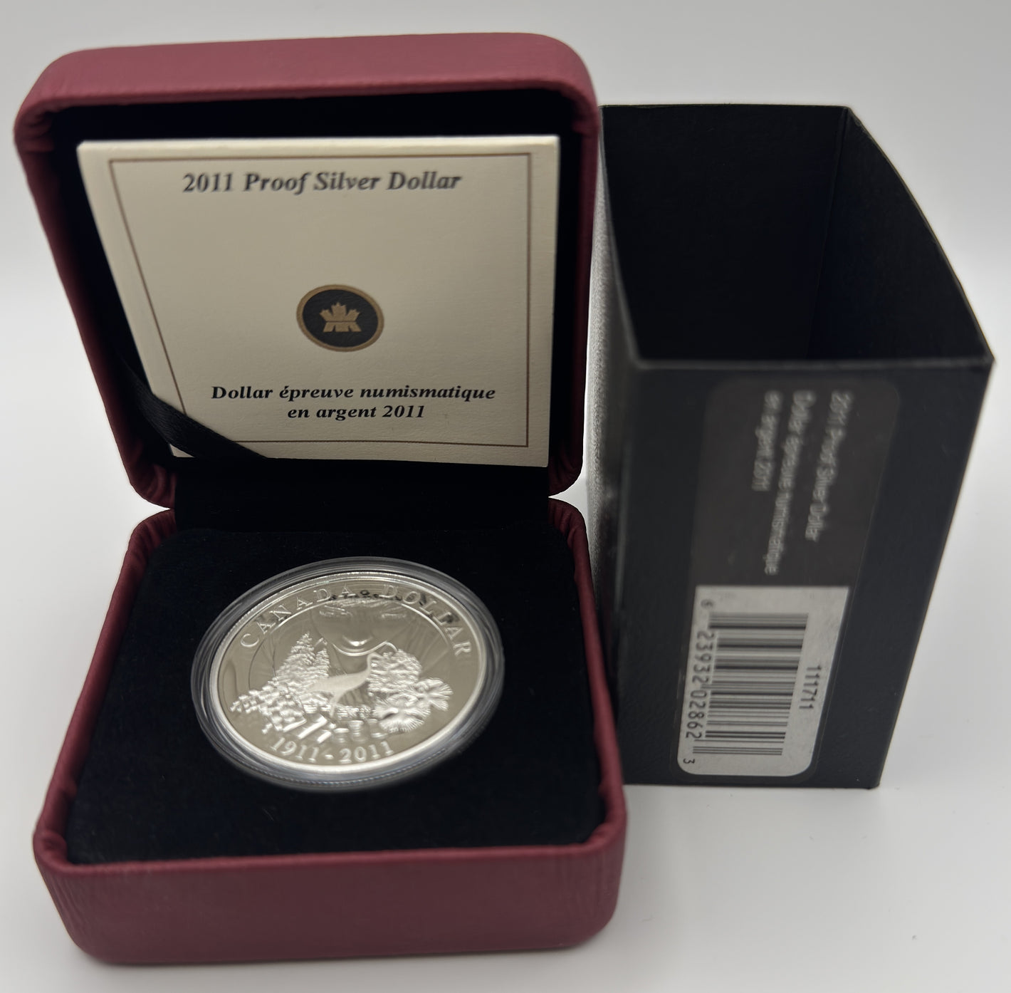 [AUCTION ONLY] 2011 PROOF SILVER DOLLAR - 100TH ANNIVERSARY OF PARKS CANADA (1911-2011).