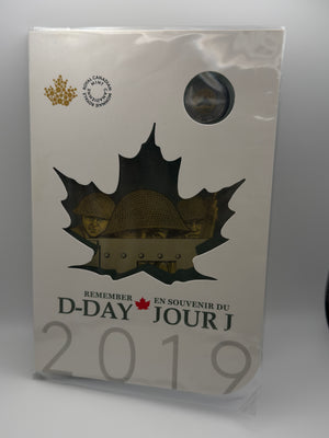 [AUCTION ONLY] 2019 COMMEMORATIVE COLLECTOR KEEPSAKE D-DAY 6-COIN SET WITH COLOURIZED TOONIE