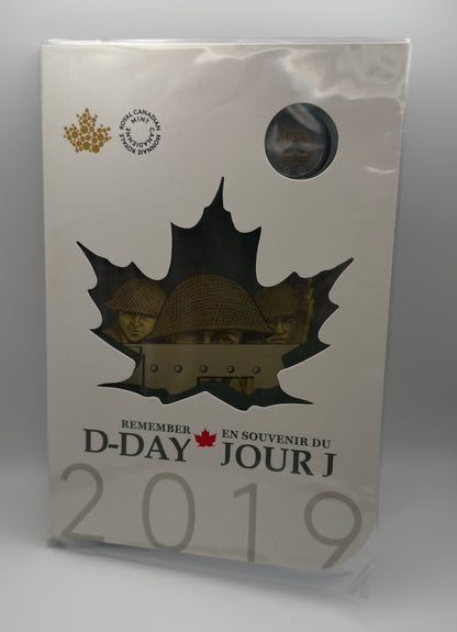 [AUCTION ONLY] 2019 COMMEMORATIVE COLLECTOR KEEPSAKE D-DAY 6-COIN SET WITH COLOURIZED TOONIE
