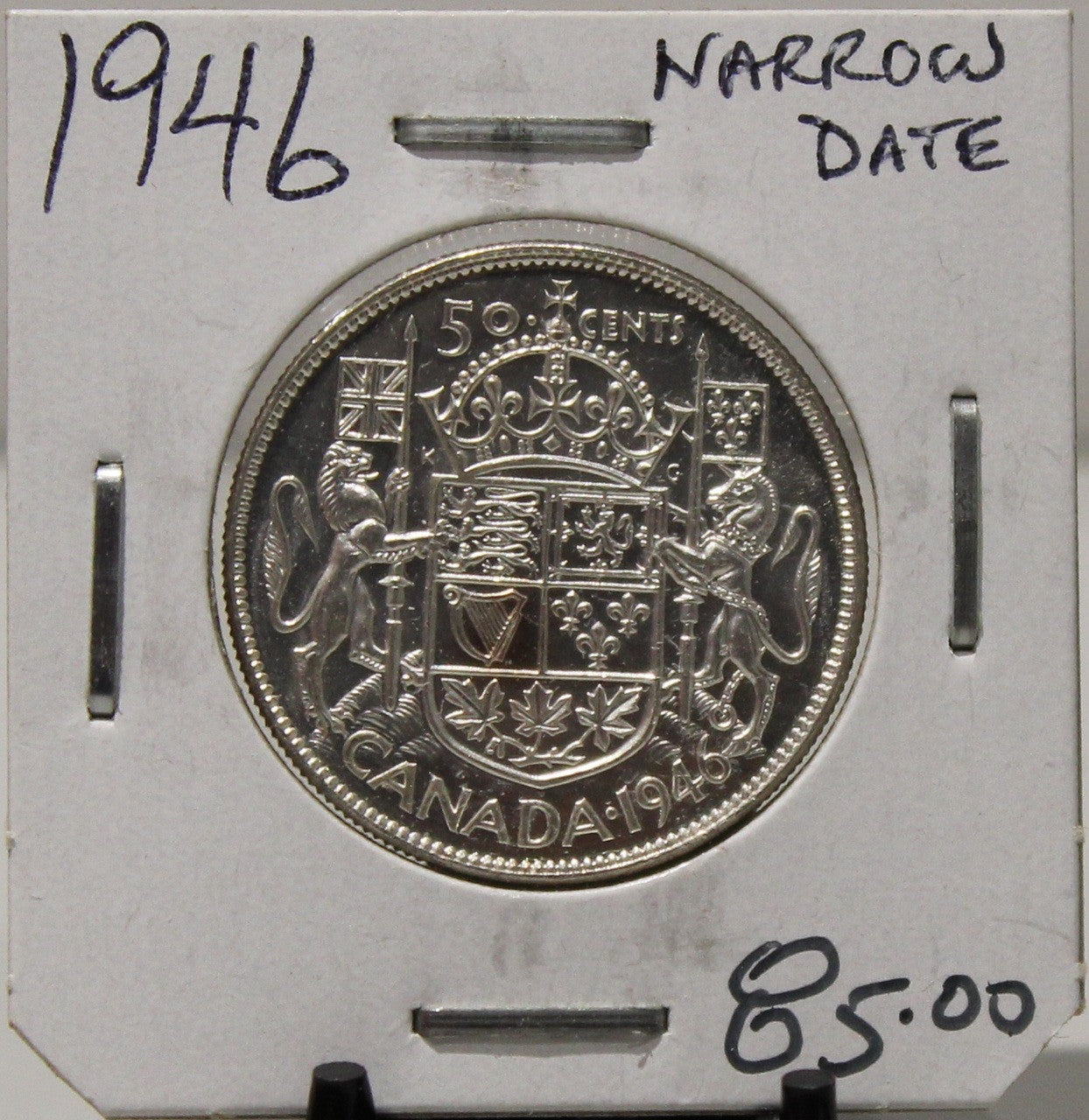 1946 CIRCULATION 50-CENT COIN - NARROW DATE - UNGRADED - AS PICTURED