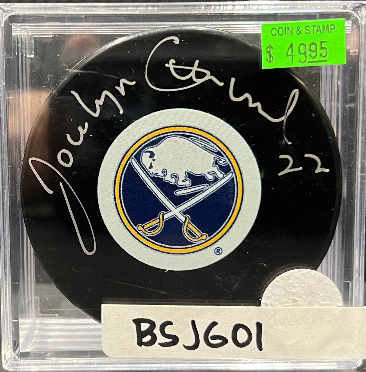 BUFFALO SABRES - JOCELYN GUEVREMONT AUTO PUCK
