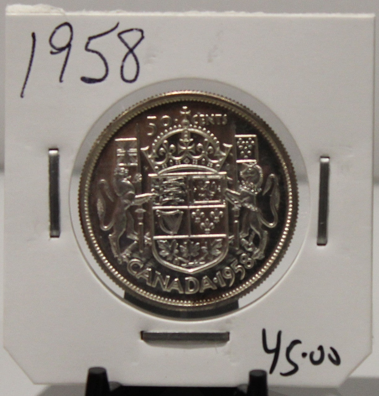 1958 CIRCULATION 50-CENT COIN - UNGRADED - AS PICTURED