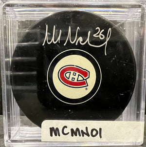 MONTREAL CANADIENS - MATS NASLUND AUTO PUCK