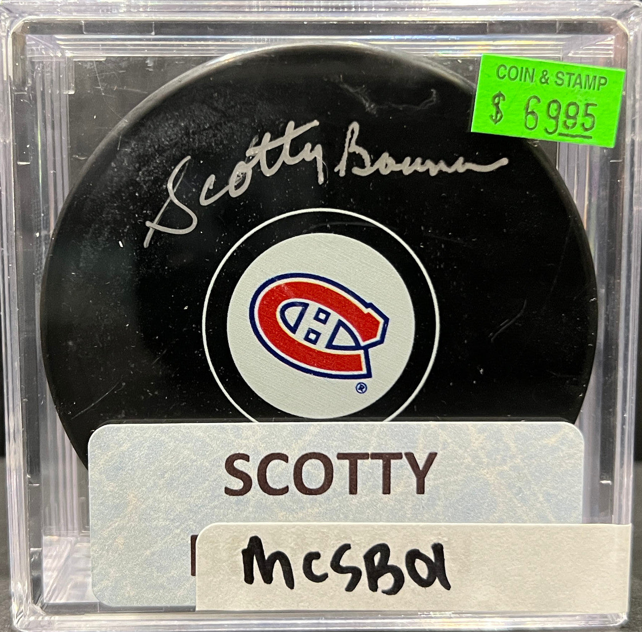 MONTREAL CANADIENS - SCOTTY BOWMAN AUTO PUCK