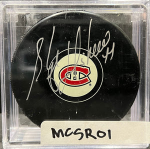 MONTREAL CANADIENS - STEPHANE RICHER AUTO PUCK