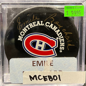 MONTREAL CANADIENS - EMILE BOUCHARD AUTO PUCK