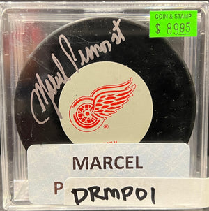 DETROIT REDWINGS - MARCEL PRONOVOST AUTO PUCK