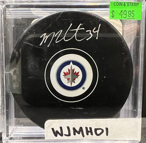 WINNIPEG JETS - MICHAEL HUTCHINSON AUTO PUCK