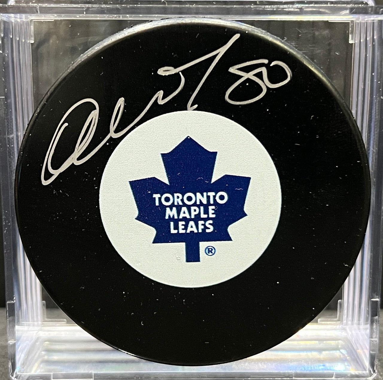 TORONTO MAPLE LEAFS - NIK ANTROPOV AUTO PUCK