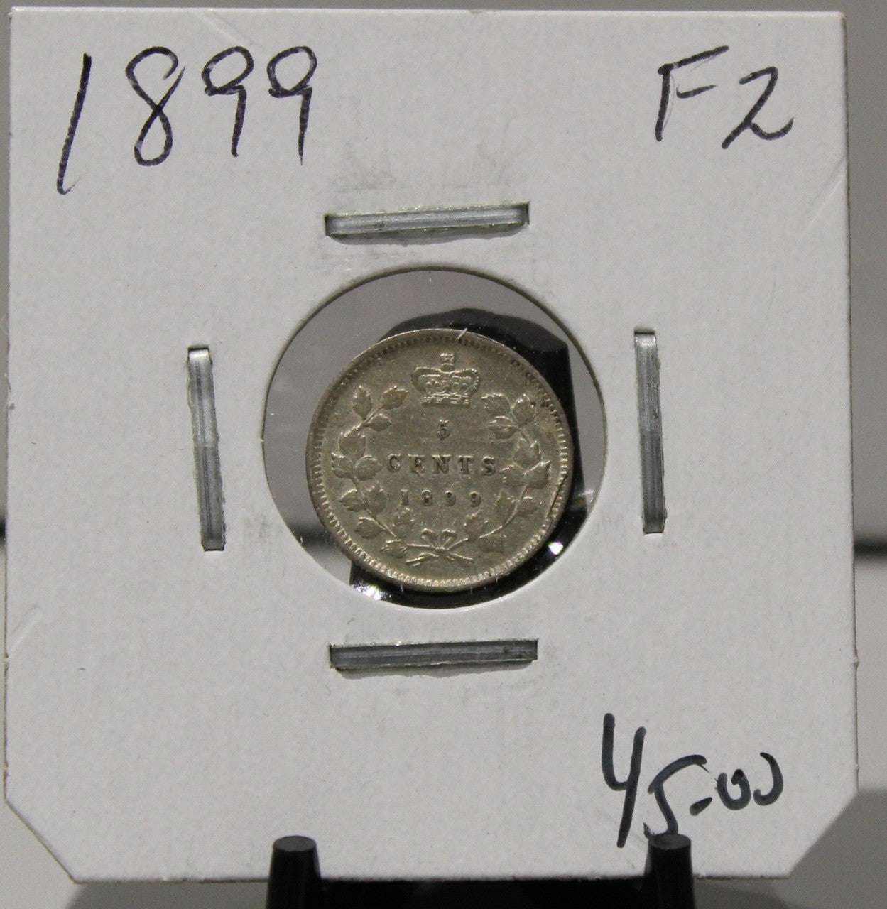 1899 5-CENT SILVER - F2 - UNGRADED - AS PICTURED
