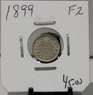 1899 5-CENT SILVER - F2 - UNGRADED - AS PICTURED