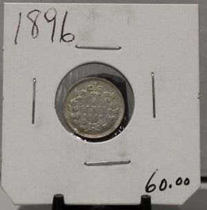 1896 5-CENT SILVER - UNGRADED - AS PICTURED