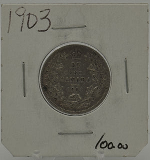 1903 CIRCULATION 25-CENT COIN - UNGRADED - AS PICTURED