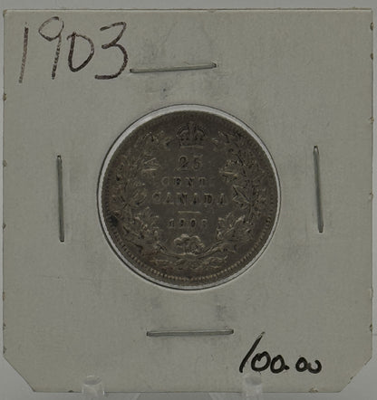 1903 CIRCULATION 25-CENT COIN - UNGRADED - AS PICTURED