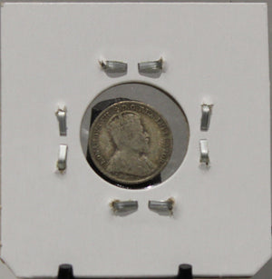 1910 5-CENT SILVER - MAPLE LEAVES/BOWTIE - UNGRADED - AS PICTURED