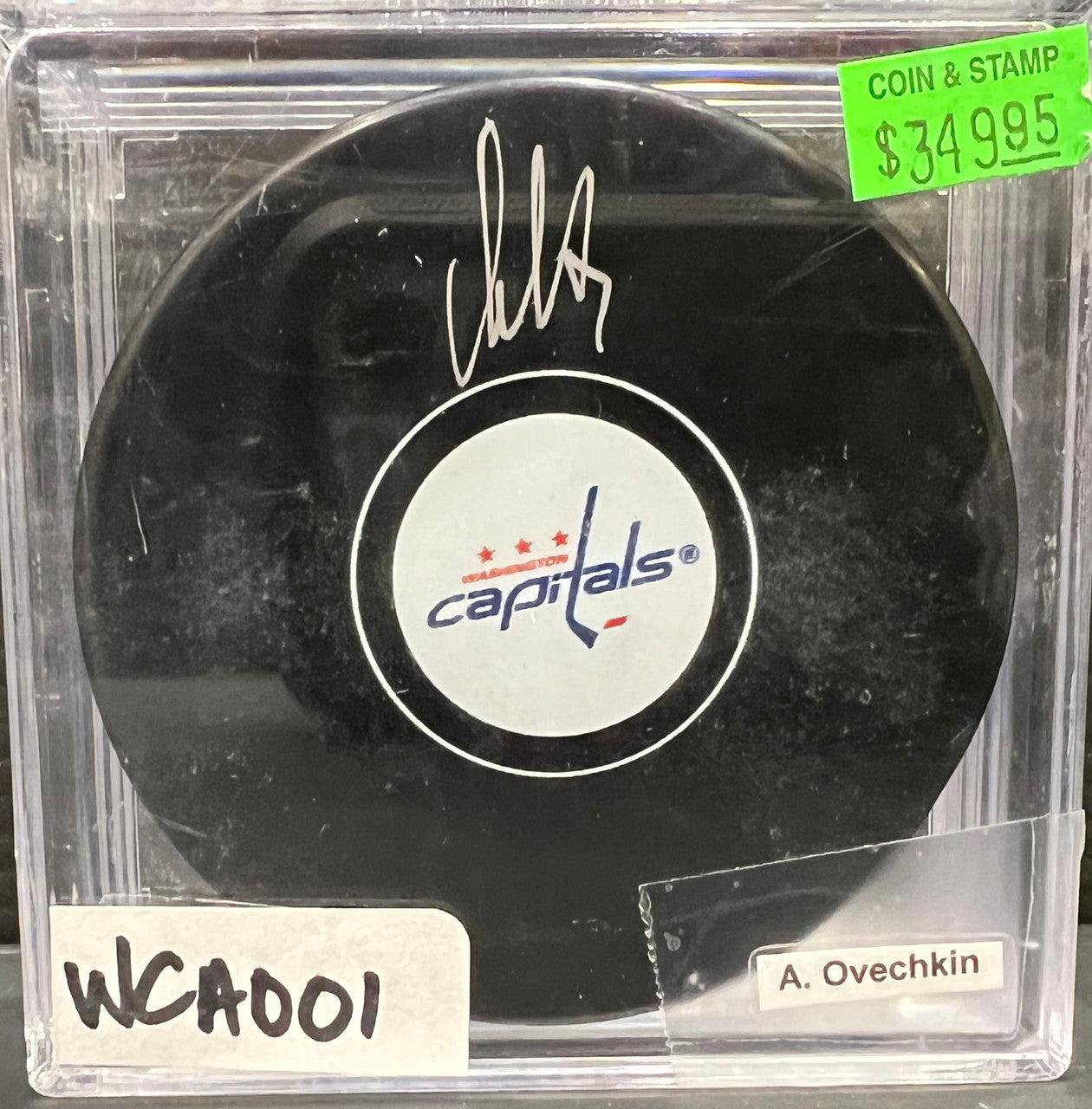 WASHINGTON CAPITALS - ALEX OVECHKIN AUTO PUCK