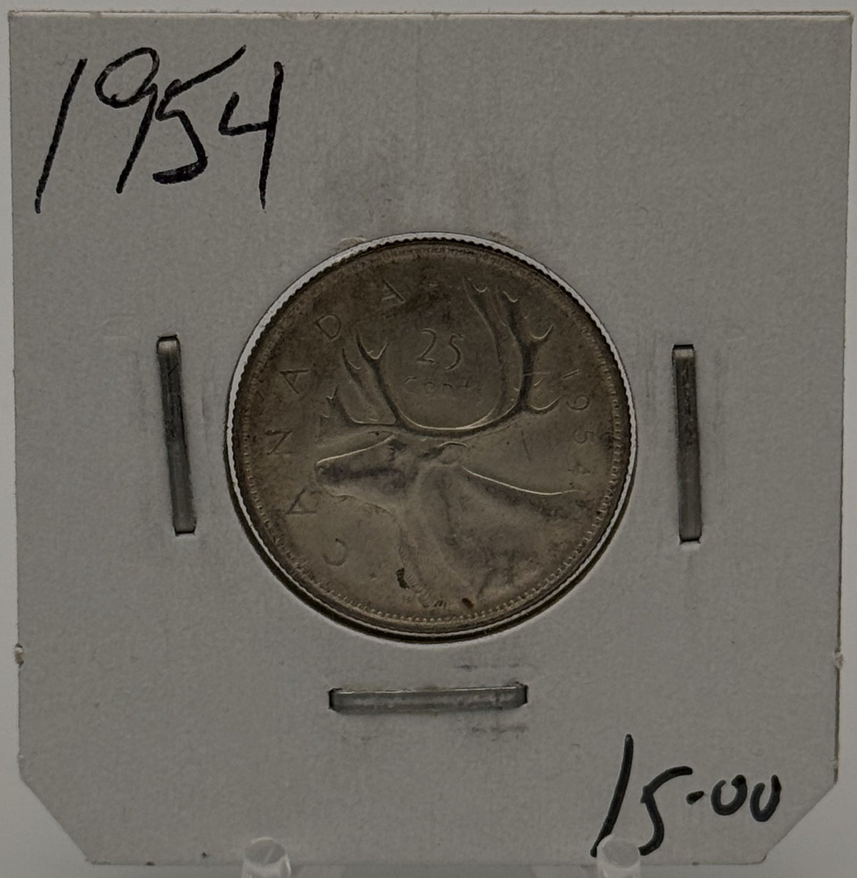 1954 CIRCULATION 25-CENT COIN - UNGRADED - AS PICTURED