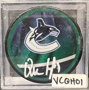VANCOUVER CANUCKS - QUINN HUGHES AUTO PUCK
