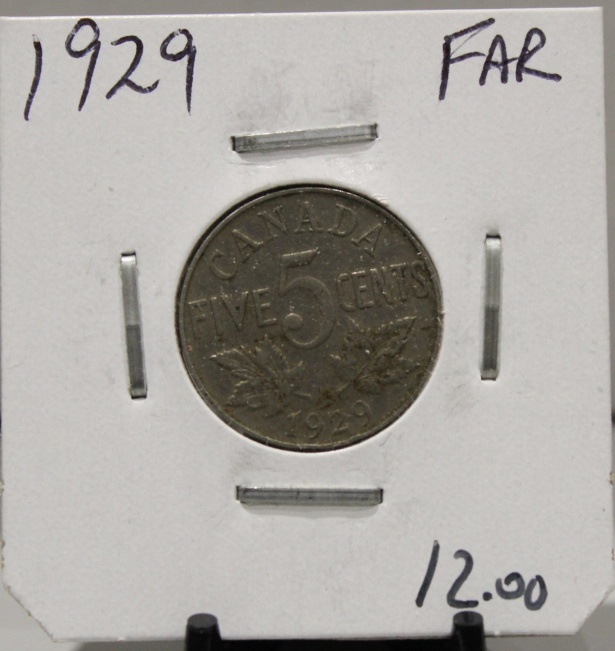 1929 CANADIAN FIVE-CENT - FAR - UNGRADED - AS PICTURED