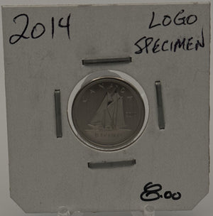 2014 CANADA CIRCULATION TEN CENTS - UNGRADED - LOGO SPECIMEN