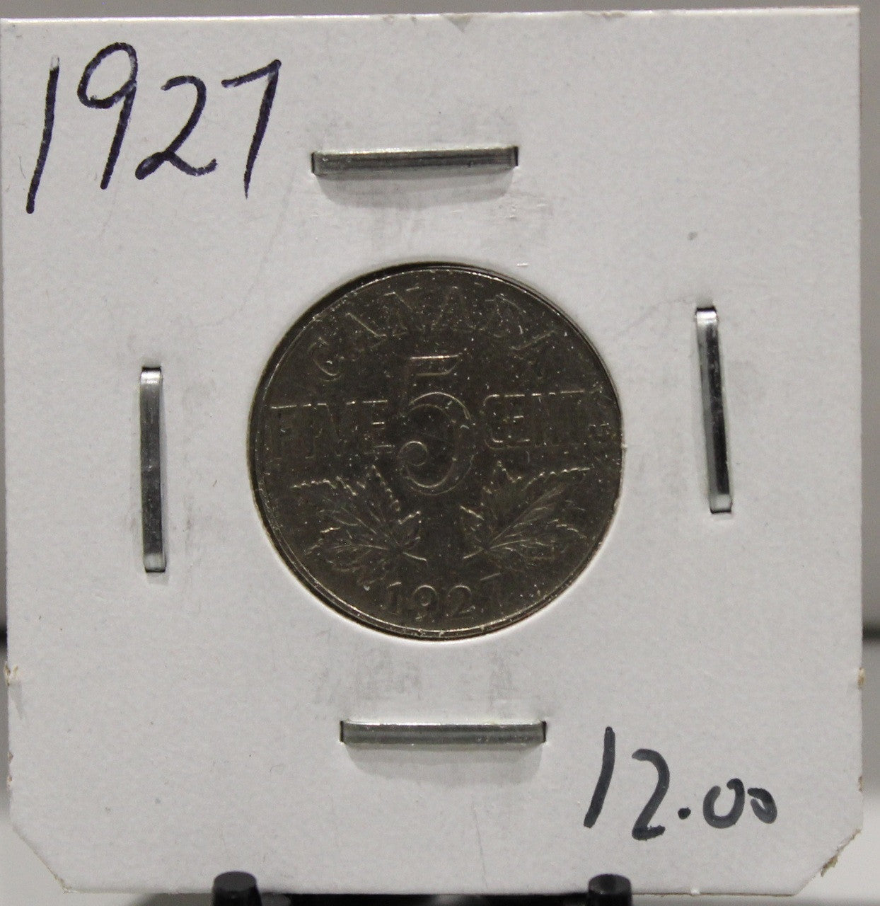1927 CANADIAN FIVE-CENT - UNGRADED - AS PICTURED