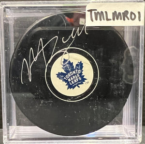 TORONTO MAPLE LEAFS - MORGAN RIELLY AUTO PUCK