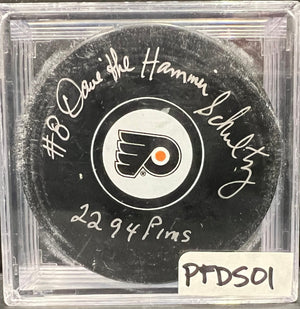 PHILADELPHIA FLYERS - DAVE SCHULTZ AUTO PUCK