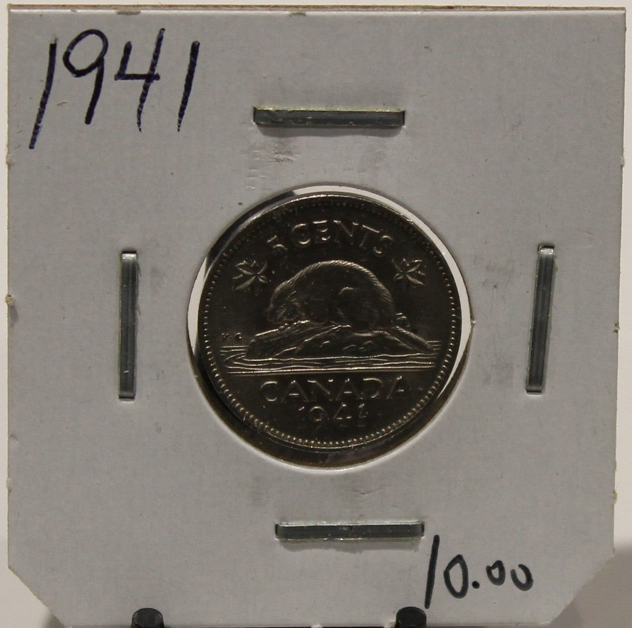 1941 CANADIAN FIVE-CENT - UNGRADED - AS PICTURED