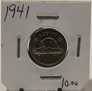 1941 CANADIAN FIVE-CENT - UNGRADED - AS PICTURED