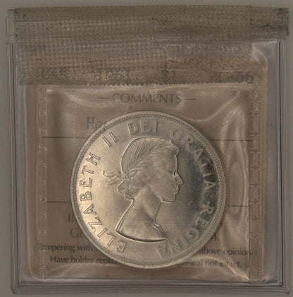 1961 CANADA CIRCULATION SILVER DOLLAR - HEAVY CAMEO - PL-66 - AS PICTURED