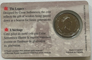 2000 25c MILLENNIUM: WISDOM (SEPTEMBER)