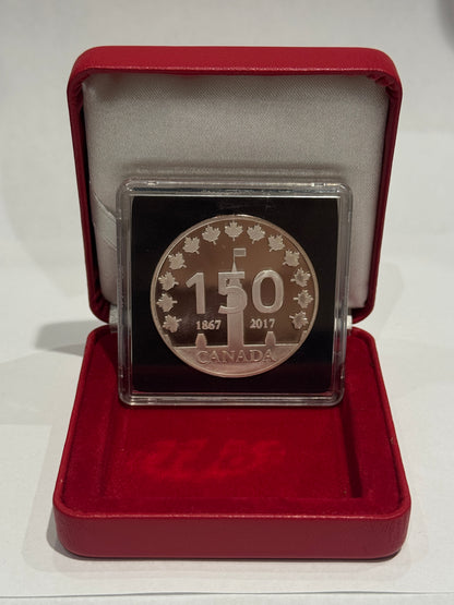 [AUCTION ONLY] 2017 1oz CANADA 150 LOGO MEDAL FINE SILVER  PROOL-LIKE
