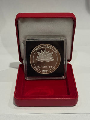 [AUCTION ONLY] 2017 1oz CANADA 150 LOGO MEDAL FINE SILVER  PROOL-LIKE