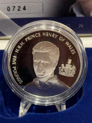 [AUCTION ONLY] 2005 £5 PRINCE HENRY OF WALES 21ST BIRTHDAY PROOF