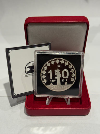 [AUCTION ONLY] 2017 1oz CANADA 150 LOGO MEDAL FINE SILVER  PROOL-LIKE