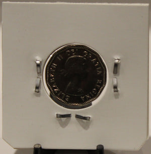 1958 CANADIAN FIVE- CENT - UNGRADED - AS PICTURED