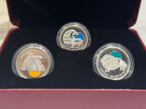 [AUCTION ONLY] 2011 25c OUR LEGENDARY NATURE - STERLING SILVER 3-COIN SET