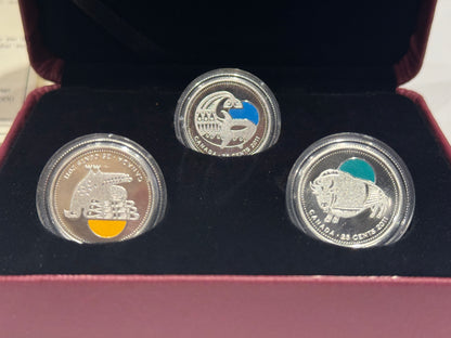 [AUCTION ONLY] 2011 25c OUR LEGENDARY NATURE - STERLING SILVER 3-COIN SET