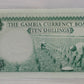 GAMBIA TEN SHILLING BANKNOTE - DATED 1965-1970 - P 16