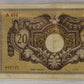 ITALIAN SOMALILAND 20 SOMALI BANKNOTE - DATED 1950 - P 14a