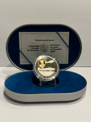 [AUCTION ONLY] 1990 1oz $20 AVRO ANSON AND THE NORTH AMERICAN HARVARD ROBERT LECKIE - 1-1
