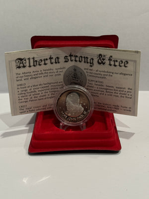 [AUCTION ONLY] 1984 POPE JOHN PAUL II ALBERTA VISIT MEDALLION FINE SILVER (17g)