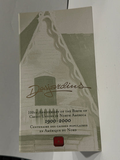 [AUCTION ONLY] 2000 10c BIRTH OF THE CREDIT UNIONS IN NORTH AMERICAN, 100TH ANNIVERSARY - STERLING SILVER COIN