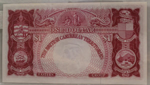 BRITISH EAST CARIBBEAN TERRITORIES 1 DOLLAR BANKNOTE - DATED JULY 1ST 1960
