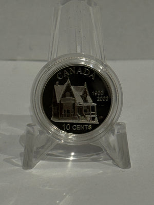 [AUCTION ONLY] 2000 10c BIRTH OF THE CREDIT UNIONS IN NORTH AMERICAN, 100TH ANNIVERSARY - STERLING SILVER COIN