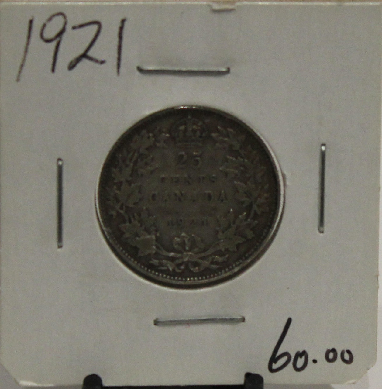 1921 CIRCULATION 25-CENT COIN - UNGRADED - AS PICTURED