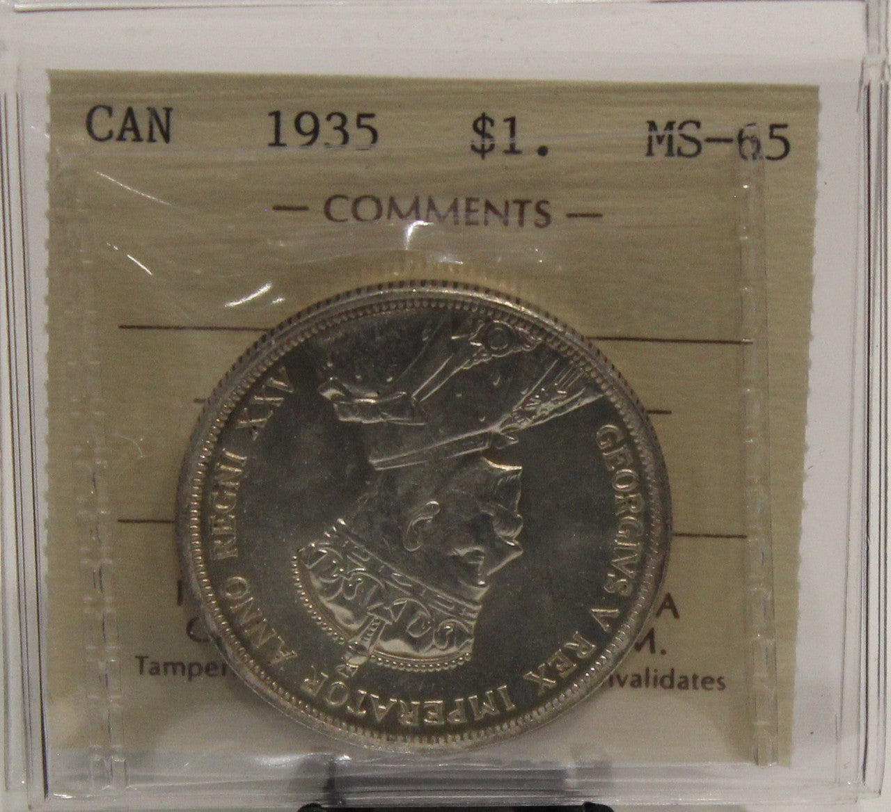 1935 CIRCULATION SILVER DOLLAR  - MS-65 - GRADED