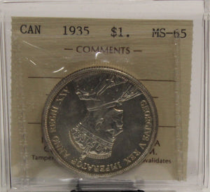 1935 CIRCULATION SILVER DOLLAR  - MS-65 - GRADED