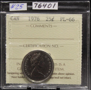 1976 CIRCULATION 25-CENT COIN - PL-66