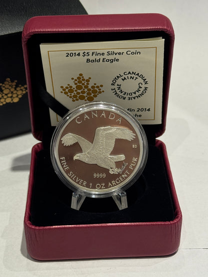 [AUCTION ONLY] 2014 $5 BALD EAGLE 1 OZ FINE SILVER COIN